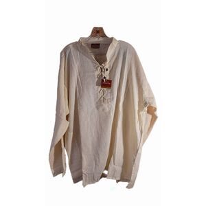 100% cotton Natural Flow 3xl hippie tunic NWT Drawstring